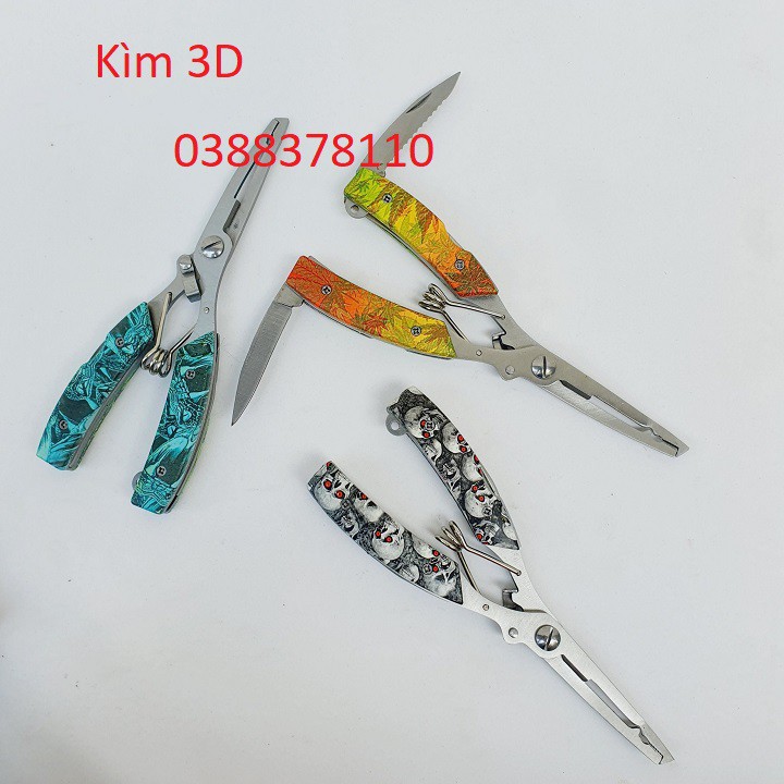 Kìm 3D, Dụng Cụ Phụ Kiện Câu Cá - PK1