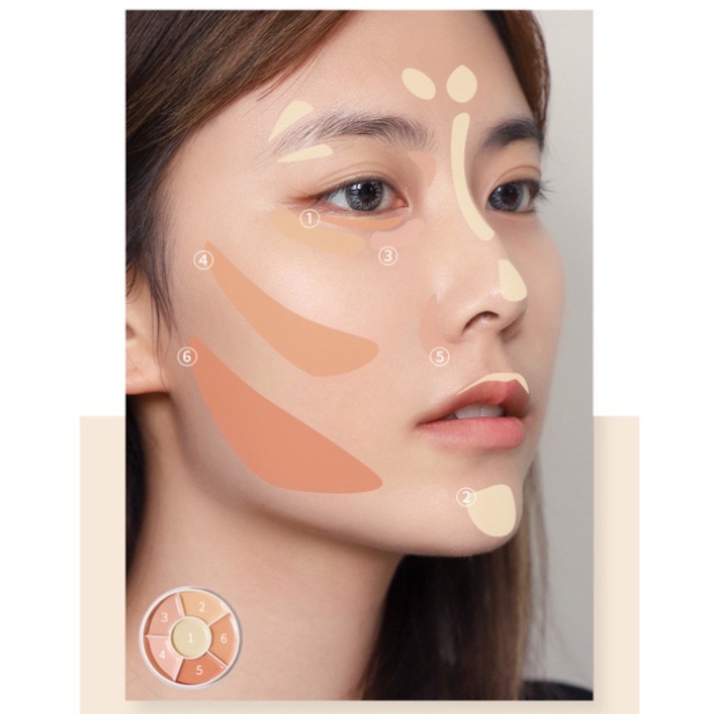 Kem Che Khuyết Điểm CEP CFH 6 Màu Sắc Tùy Chọn Dưỡng Ẩm Lâu Trôi Trang Điểm Mịn Màng Làn Da 2022