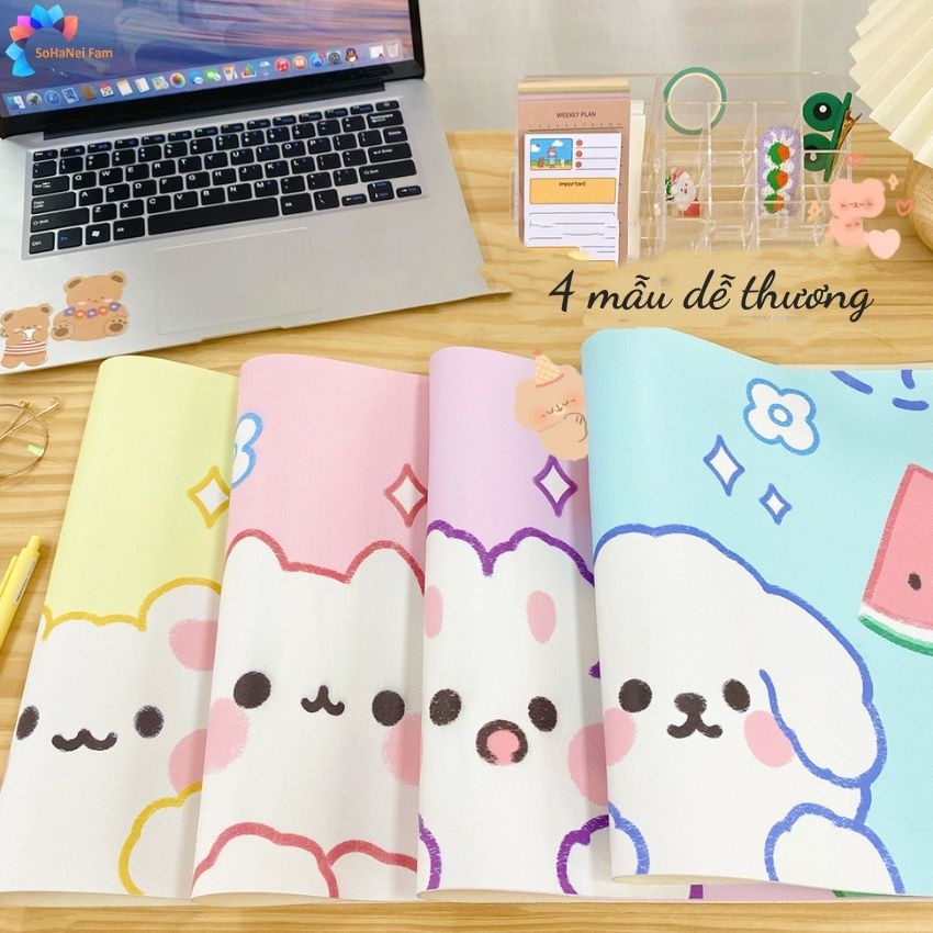 Lót Chuột, Bàn Di Chuột Cỡ Lớn, Lót Bàn, Lót Tay Cho Máy Tính Để Bàn Hoạt Hình Dễ Thương- SOHANEI FAM