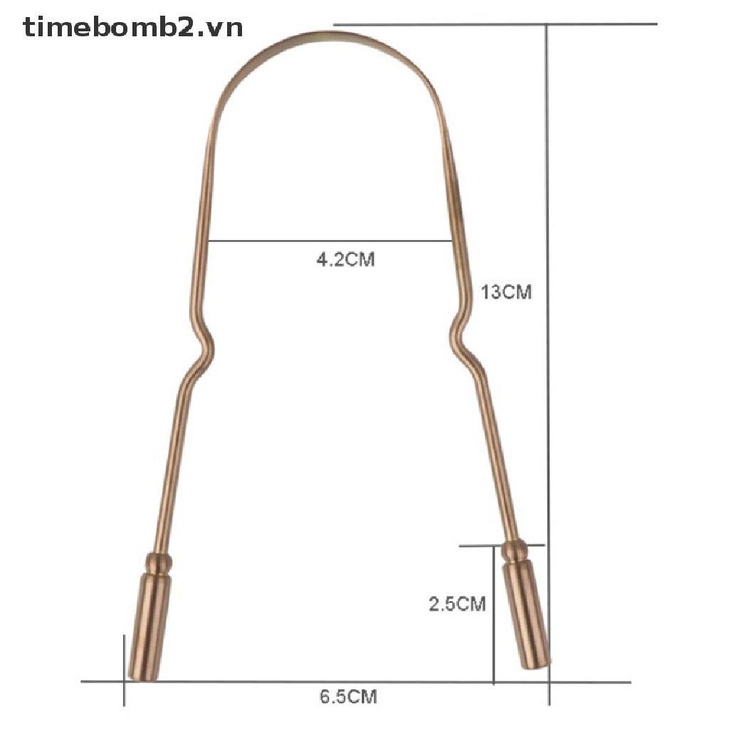 {Thời Trang Mới} Dụng Cụ Nạo Làm Sạch Lưỡi Bằng Thép Không Gỉ Vệ Sinh Răng Miệng