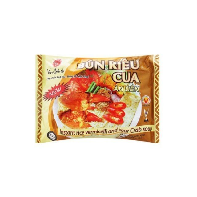 BÚN RIÊU CUA ĂN LIỀN VINA BÍCH CHI 60GR