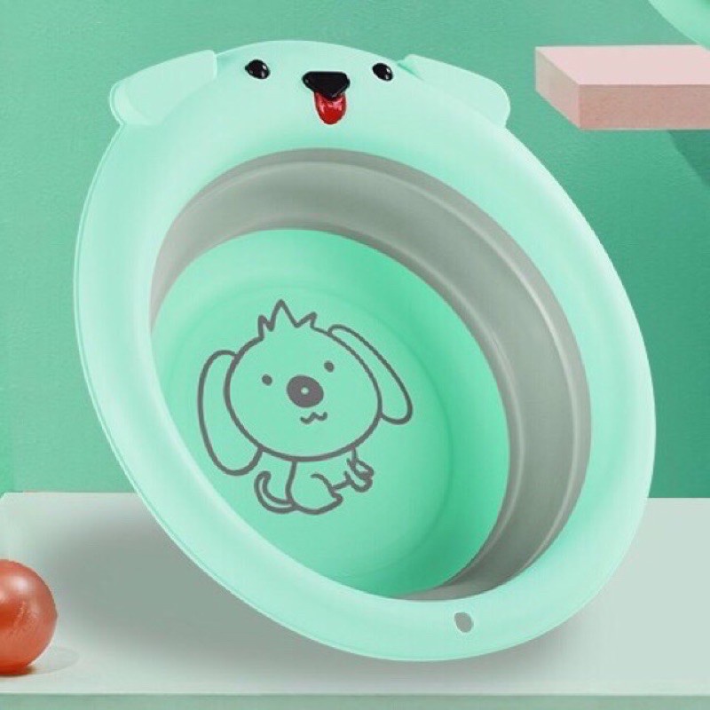 [HCM] Chậu cún gấp gọn cho bé. Thau gấp gọn siêu tiện lợi