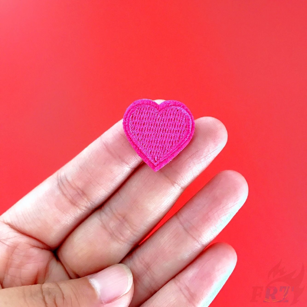 ☸ INS - Colorful Heart Iron-On Patch ☸ 1Pc Colorful Diy Sew on Iron on Patch