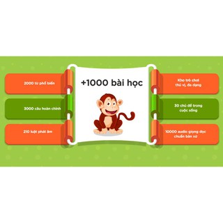 thẻ học Monkey Junior cho bé