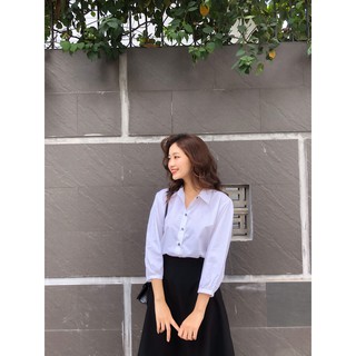ÁO SƠMI - POXY SHIRT - Áo sơmi tay phồng vintage
