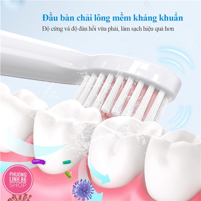 Bàn chải đánh răng điện 5 chế độ cho bé