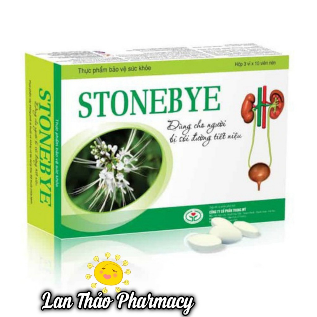 [có tem tích điểm] STONEBYE Hộp 30 Viên Hỗ Trợ Tan Sỏi Đường Tiết Niệu