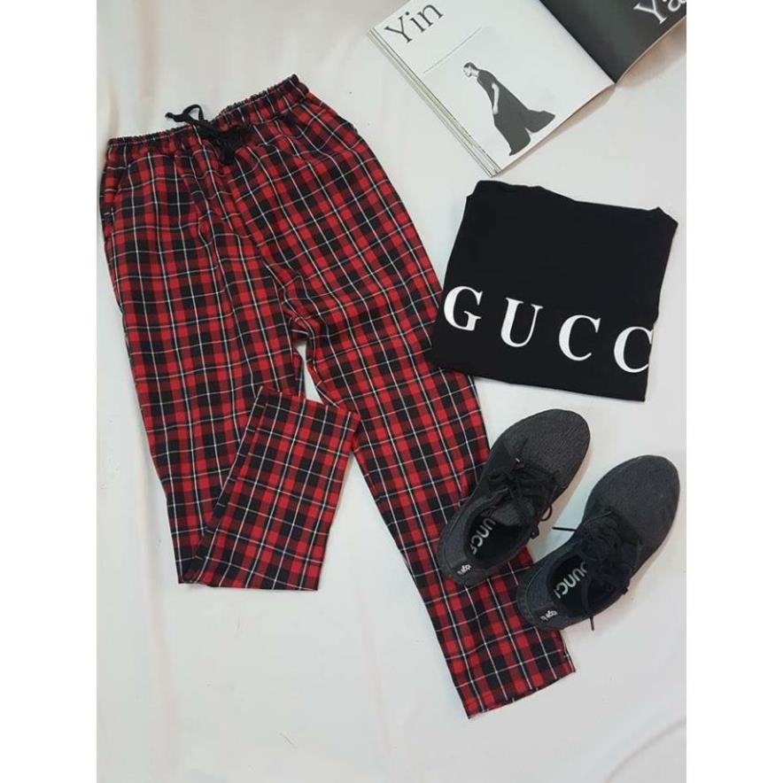 Quần sọc caro Plaid Pants Unisex - 5 màu Hình Thật !  ྇