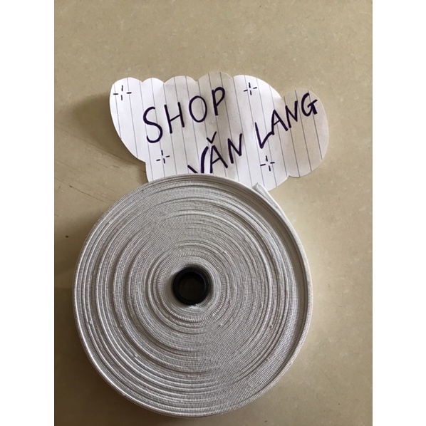 Dây chun màu trắng bản 2 cm - Giá bán theo mét