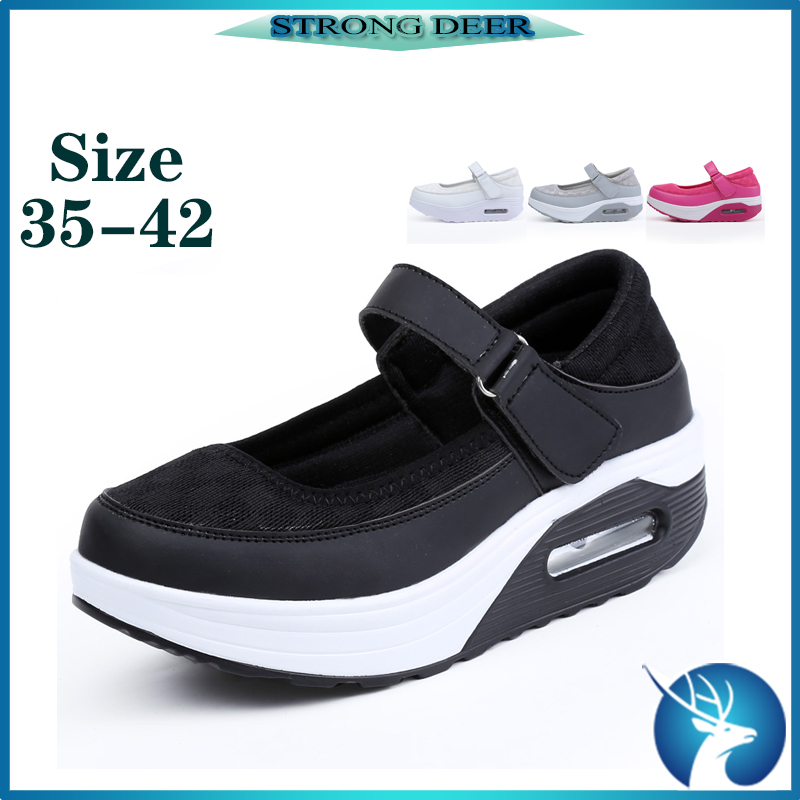Giày thể thao nữ tăng chiều cao size 35-42 thoáng khí thoải mái