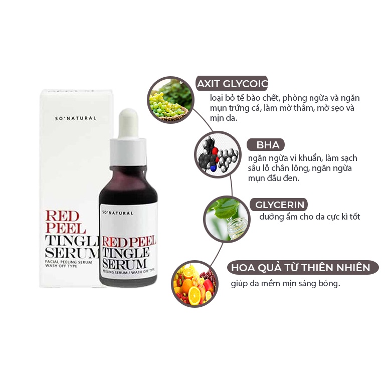 Serum tái tạo da thay da sinh học Red Peel Tingle LUVELA SR11