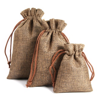 Combo Túi vải bố có dây rút giá sỉ 7x9cm dùng đựng trà, cà phê, quà tặng