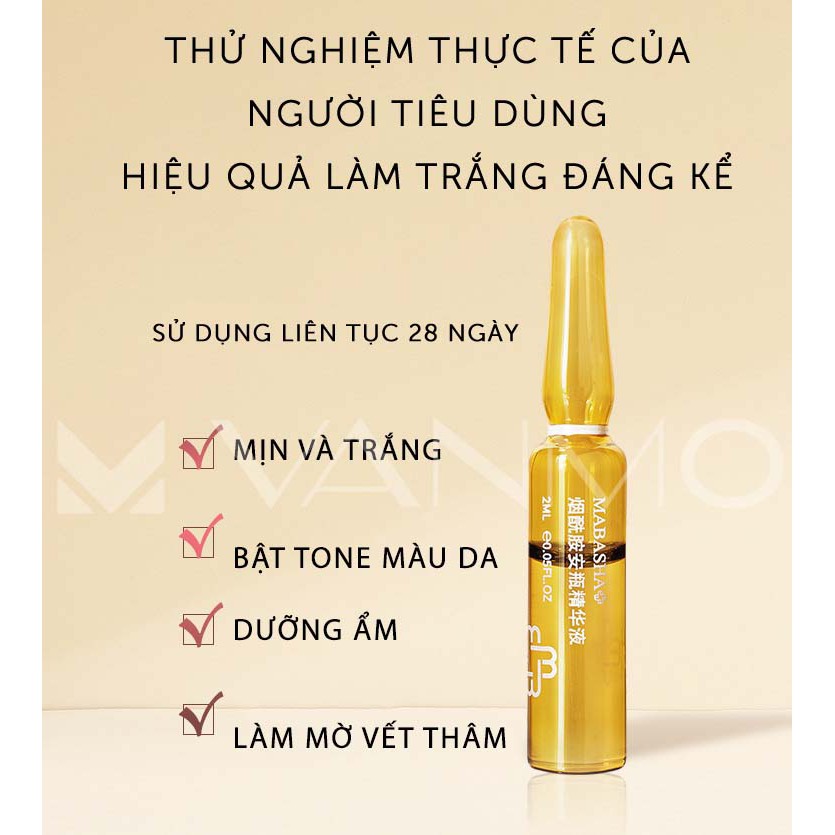 Tinh Chất Serum Ampoule Nicotinamide Trắng Da Mờ Thâm Nám Xóa Nhăn