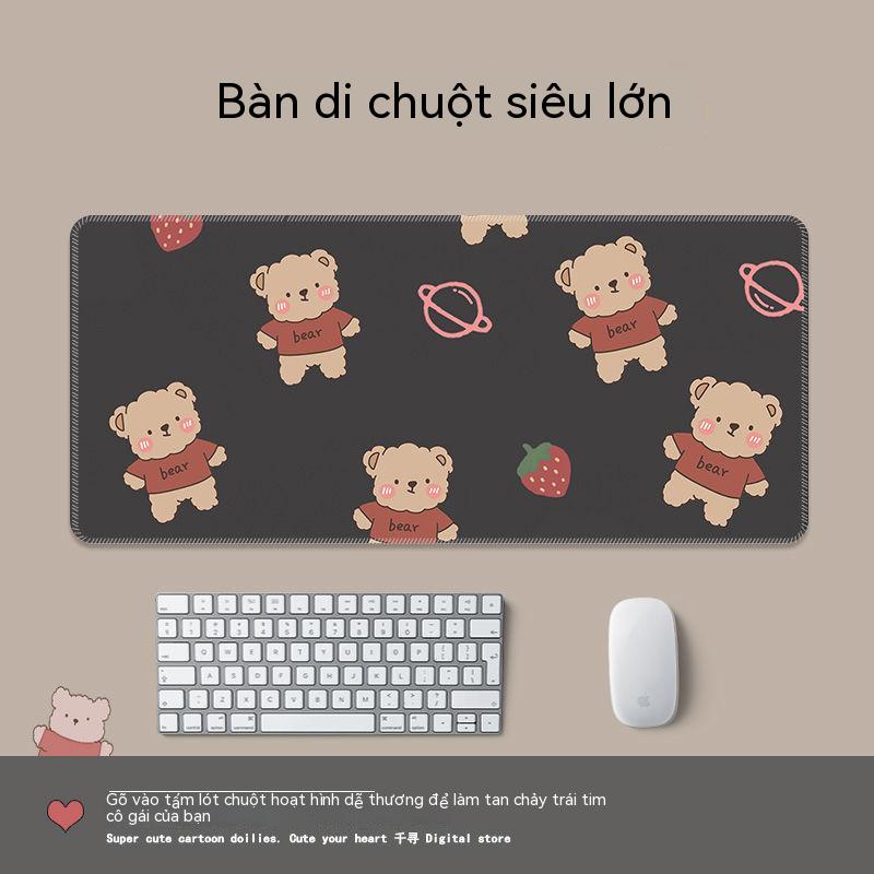 Miếng Lót Chuột / Bàn Phím Máy Tính Hình Gấu Dễ Thương