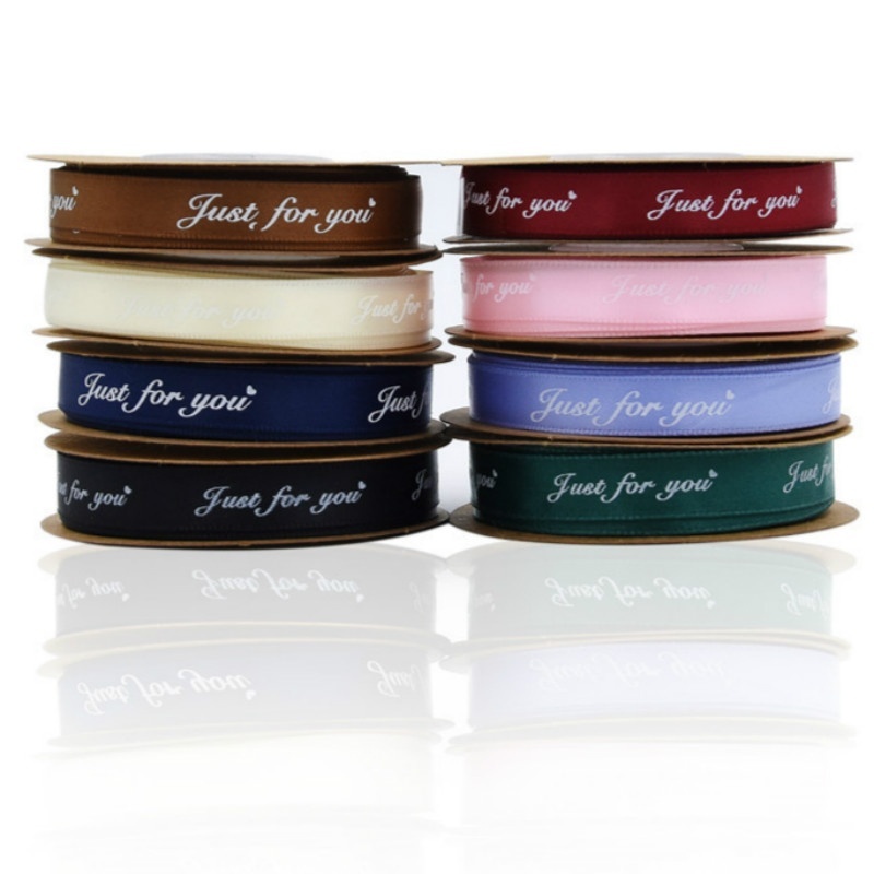 Cuộn Dây Ruy Băng In Chữ Handmade 1cm * 10m