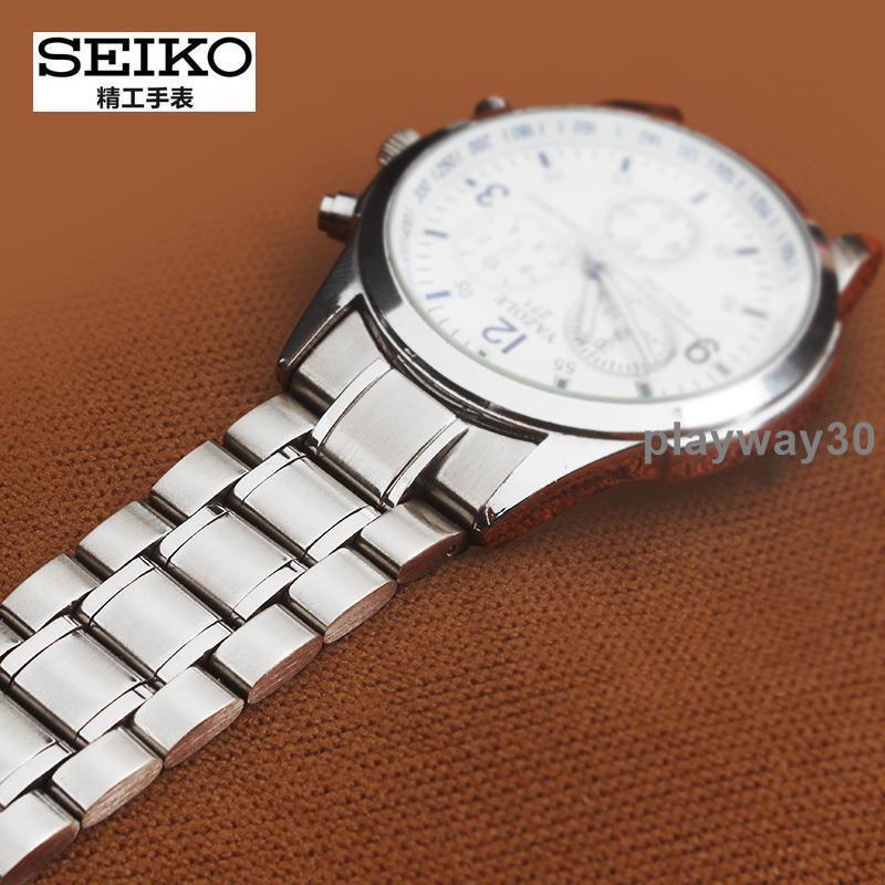 Seiko Đồng Hồ Cơ Seiko Aa Chống Thấm Nước Với Dây Đeo Thép Không Gỉ Snkm83J1