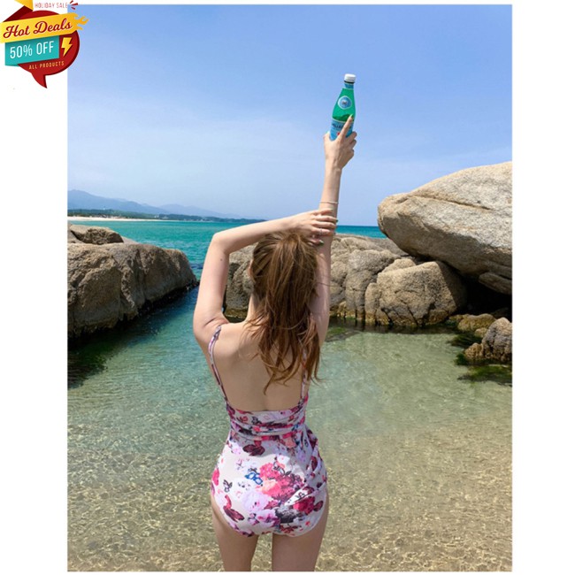 Bikini Hở Lưng Hoạ Tiết Hoa Thiết Kế Hở Lưng Quyến Rũ | BigBuy360 - bigbuy360.vn