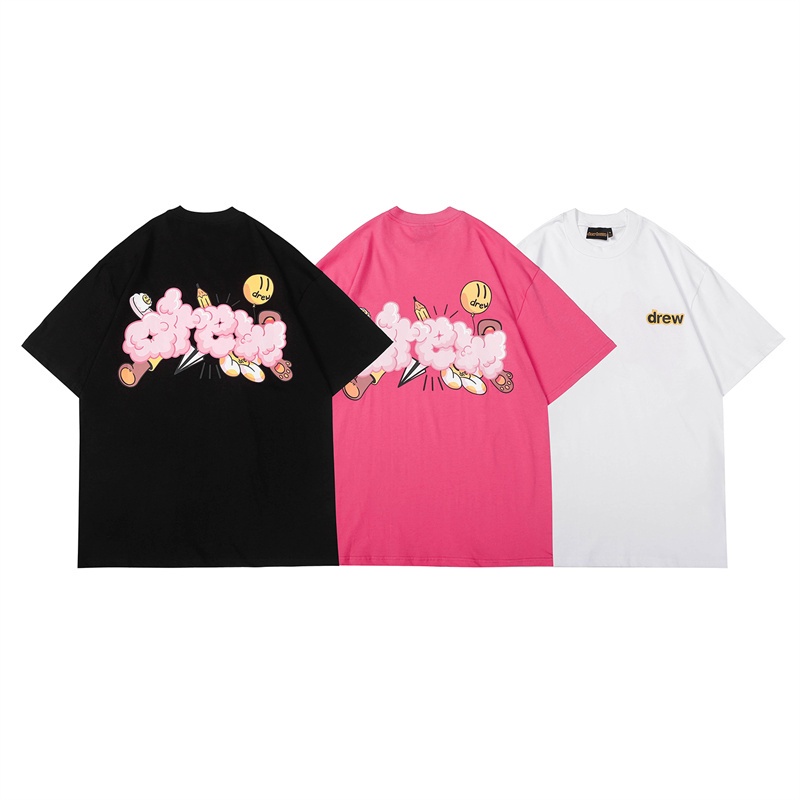 Áo Thun Cotton Tay Ngắn In Họa Tiết Dr168Eew Cổ Điển Thời Trang Mùa Hè Cho Nam Và Nữ