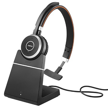 Tai nghe không dây Jabra Evolve 65 incl charging stand UC Stereo - Hàng chính hãng