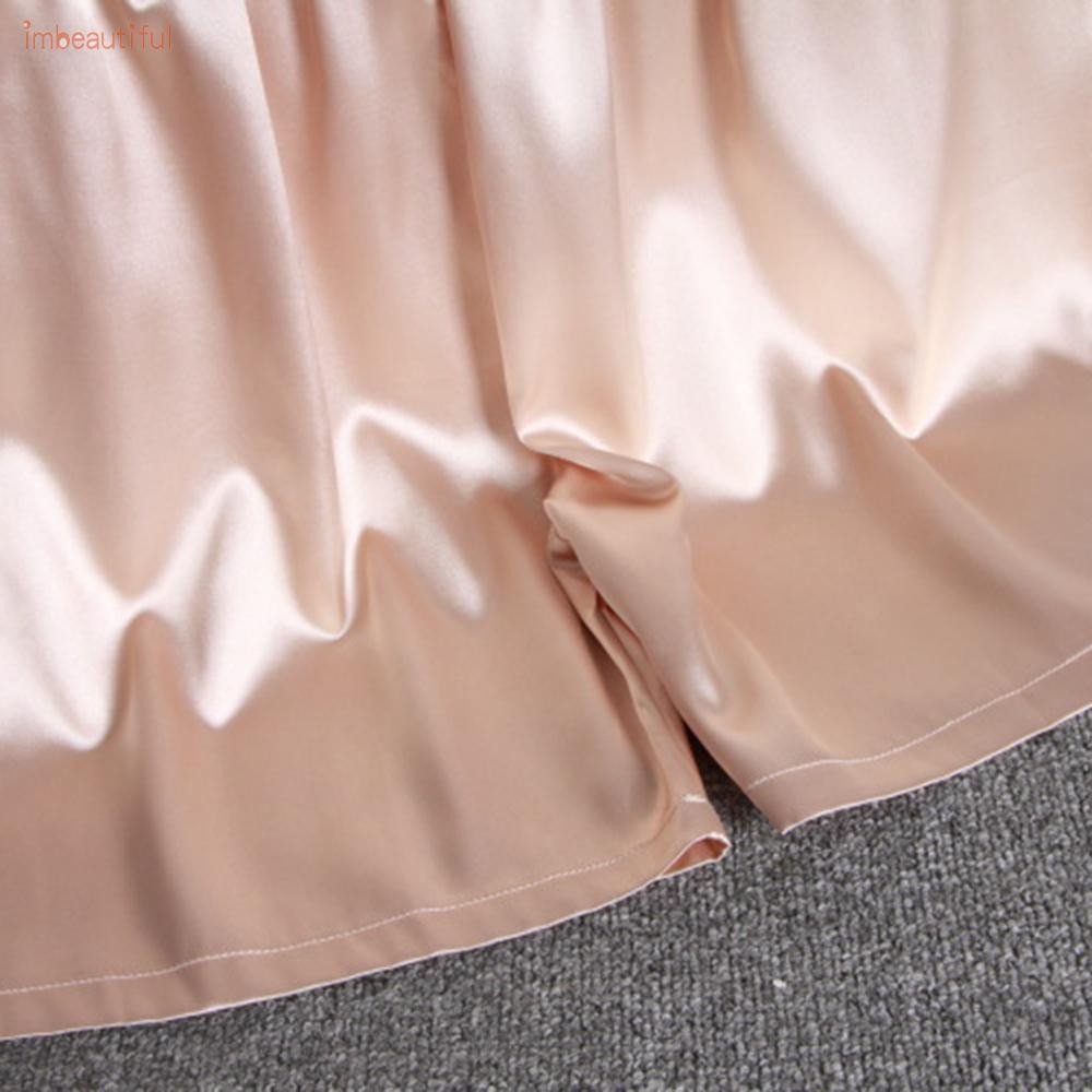 Quần short mặc ngủ vải lụa bóng lưng thun dành cho nam