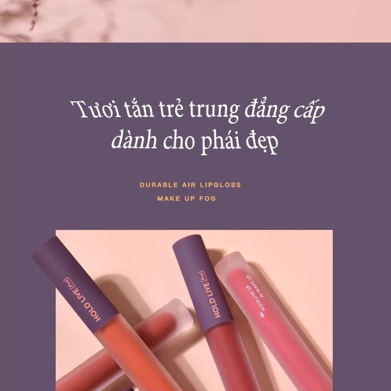 Son môi HOLD LIVE màu lì lâu trôi, gồm 10 màu lựa chọn xinh xinh, quyến rũ. | BigBuy360 - bigbuy360.vn