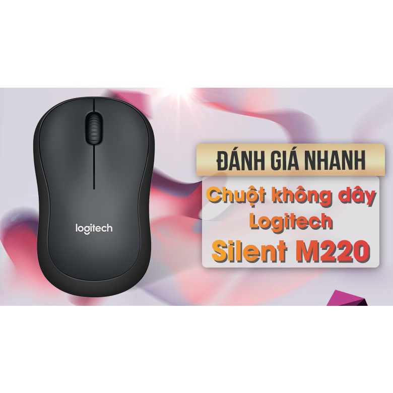 Chuột không dây Logitech M220  USB cho máy tính, laptop - Chuột máy tính có dây Dell MS116 cực mạnh- BH 6 tháng