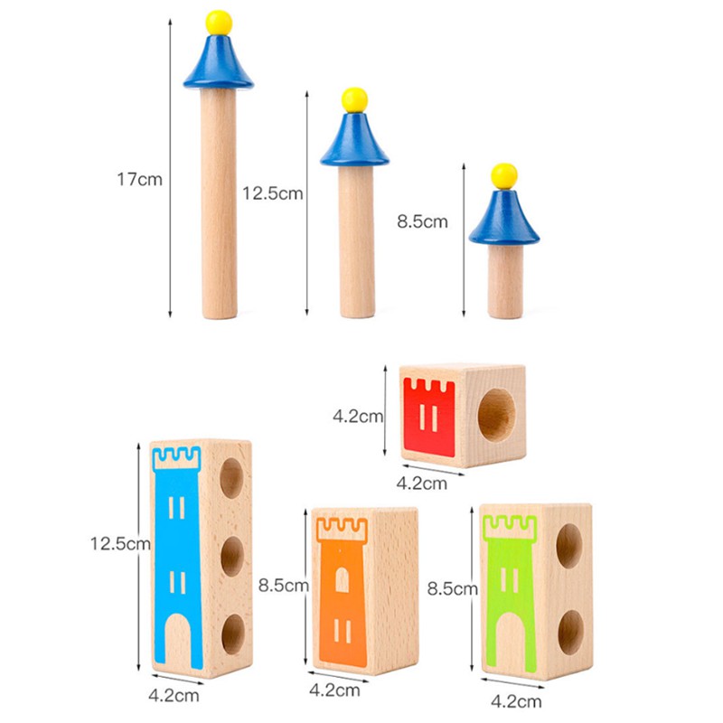 Bộ Đồ Chơi Xếp Hình Bằng Gỗ Cho Bé