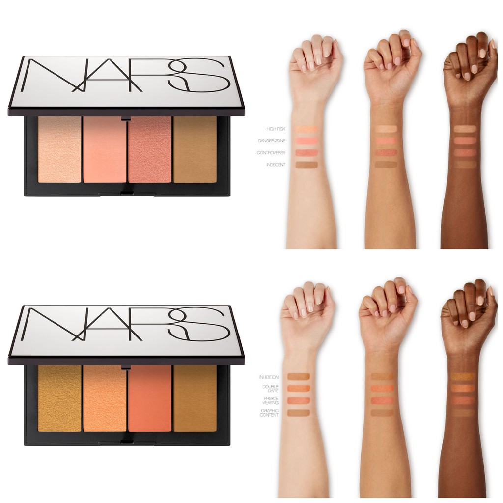 Nars - Bảng Phấn Má Hồng, Bắt Sáng và Tạo Khối Nars Full Dimension Cheek Palette 5.5g x 4