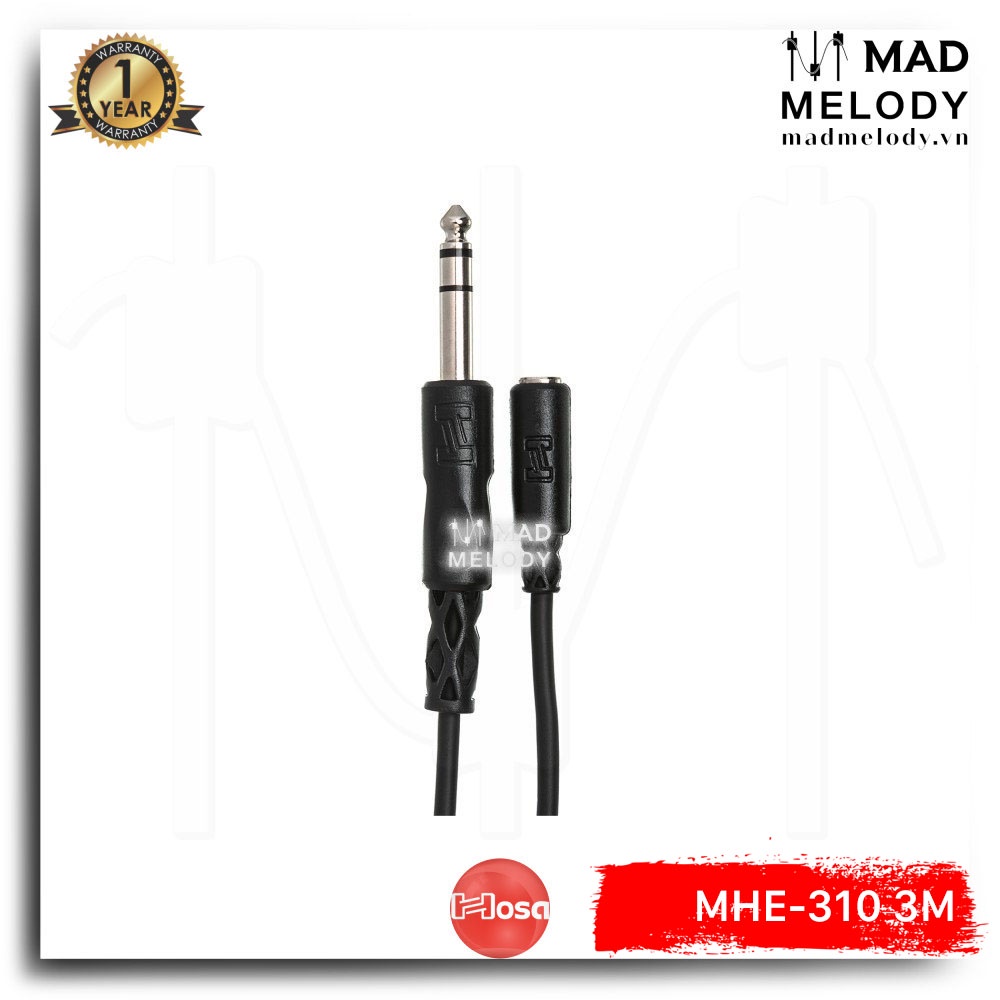 Hosa Headphone Extension Cable MHE-310