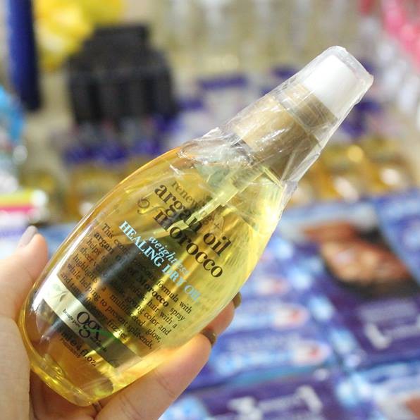 Xịt Dưỡng Tóc OGX Renewing Argan Oil Of Morocco Weightless Healing Dry Oil.