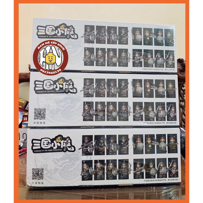 Đồ chơi xếp hình - 300A - Tam Quốc Lính - Nhà Nguy, Ngô, Thục , Quần hùng - Ảnh shop !