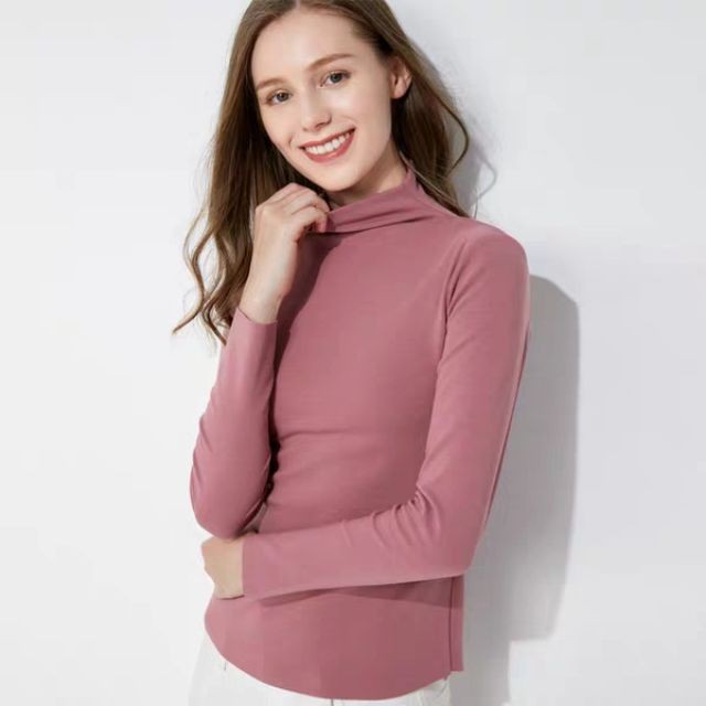 Áo Giữ Nhiệt Trơn Màu Nữ Thun Body Co Giãn 4 Chiều | BigBuy360 - bigbuy360.vn