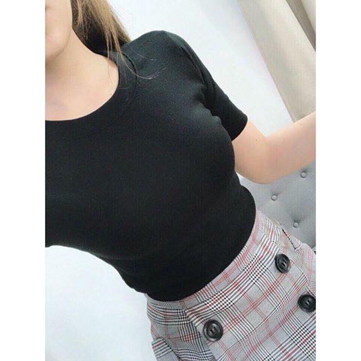 Áo Body Tay Lửng Thun Gân thoáng mát thun croptop tay chuẩn VNXK