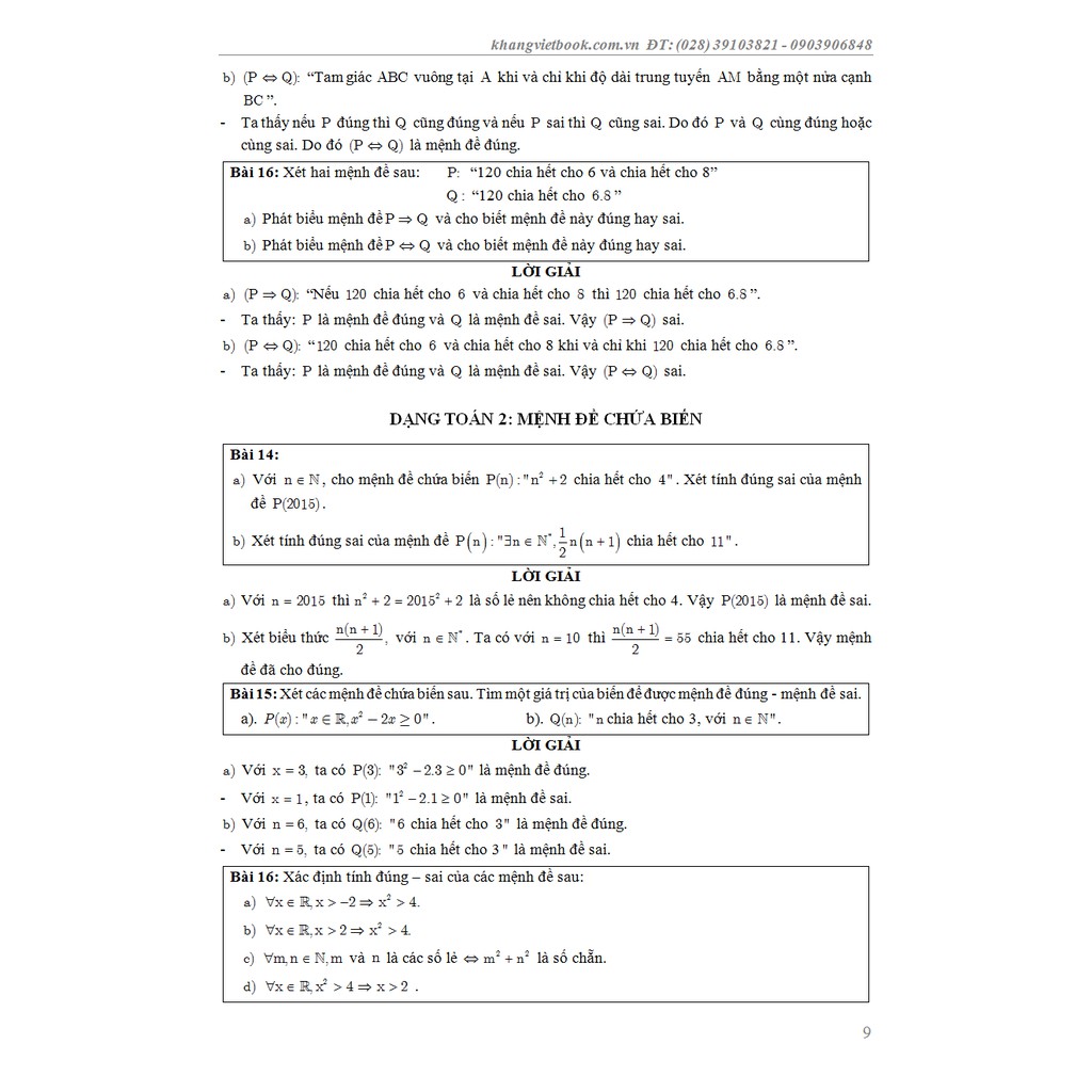 Sách - Các Chuyên Đề Nâng Cao Và Phát Triển Đại Số 10