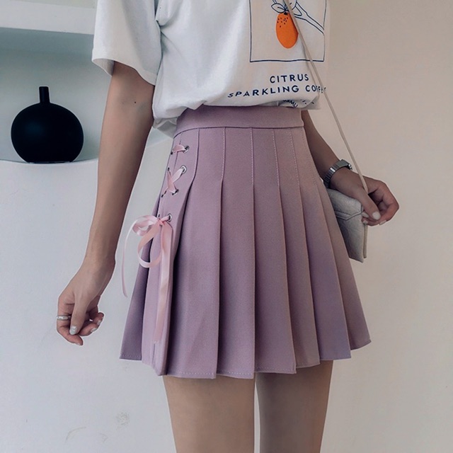 CHÂN VÁY TENNIS ĐAN DÂY ULZZANG / XẾP LY / DẬP LY / TUỔI TEEN / QUẦN GIẢ VÁY