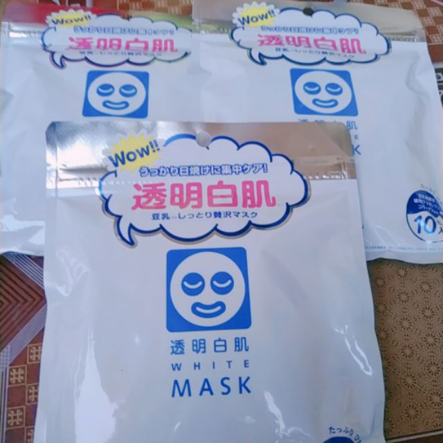 Mặt nạ Transparent Shirahada White Mask N