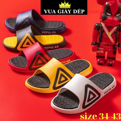 Dép quai ngang nam nữ đúc liền quai tam giác , dép lê bánh mì FASHION size từ 35-43