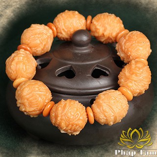 [Hiếm] Vòng Tay Phong Thủy Gỗ Bồ Đề Cao Cấp Khắc Hỏa Kỳ Lân - Tâm Phong Thủy