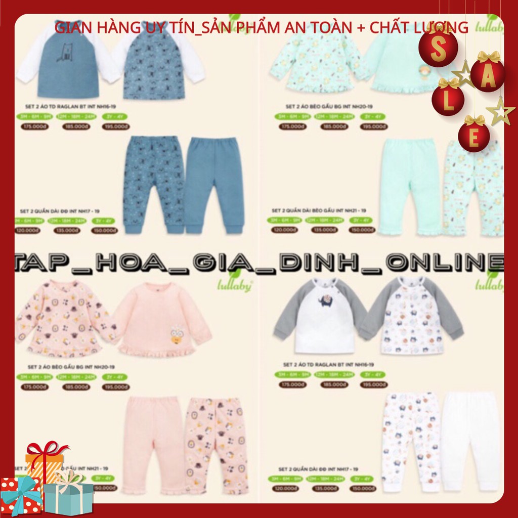 Set 2 áo/ 2 quần Thu Đông Lullaby 2019