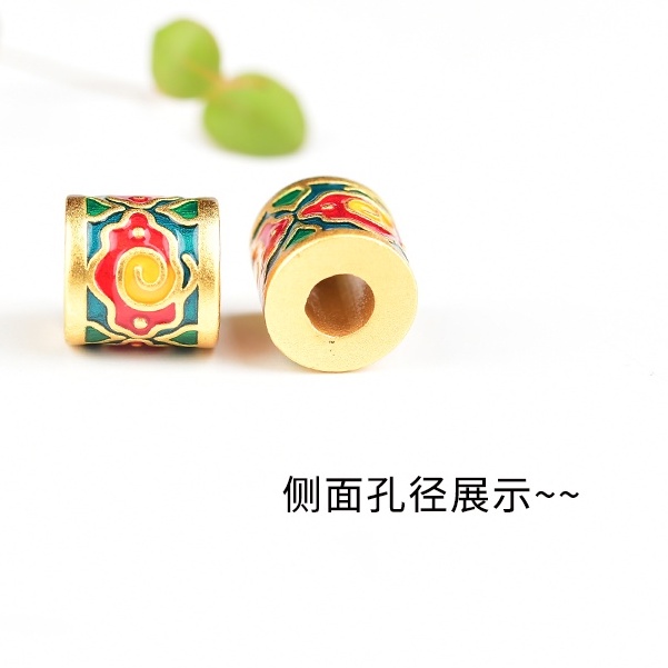 Hạt Xiangyun Fuzi Passepartout Làm Vòng Tay Trang Sức Bện Thủ Công Màu Vàng Kim Bảo Quản Mạnh Chống Dị Ứng Chống Trượt