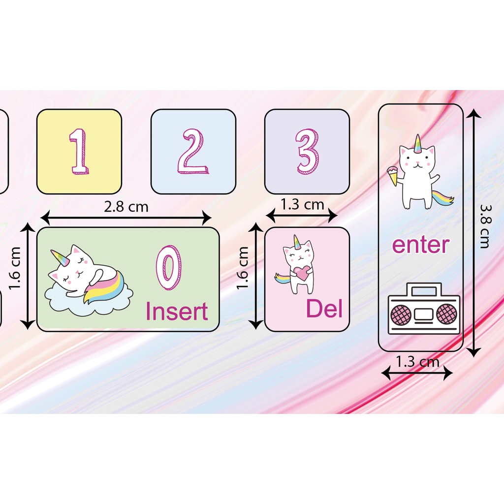 Decal - Sticker bàn phím laptop