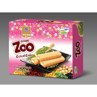 Bánh Xốp Ngũ Cốc, Đậu  Zoo - Hộp 265G, nhiều vị