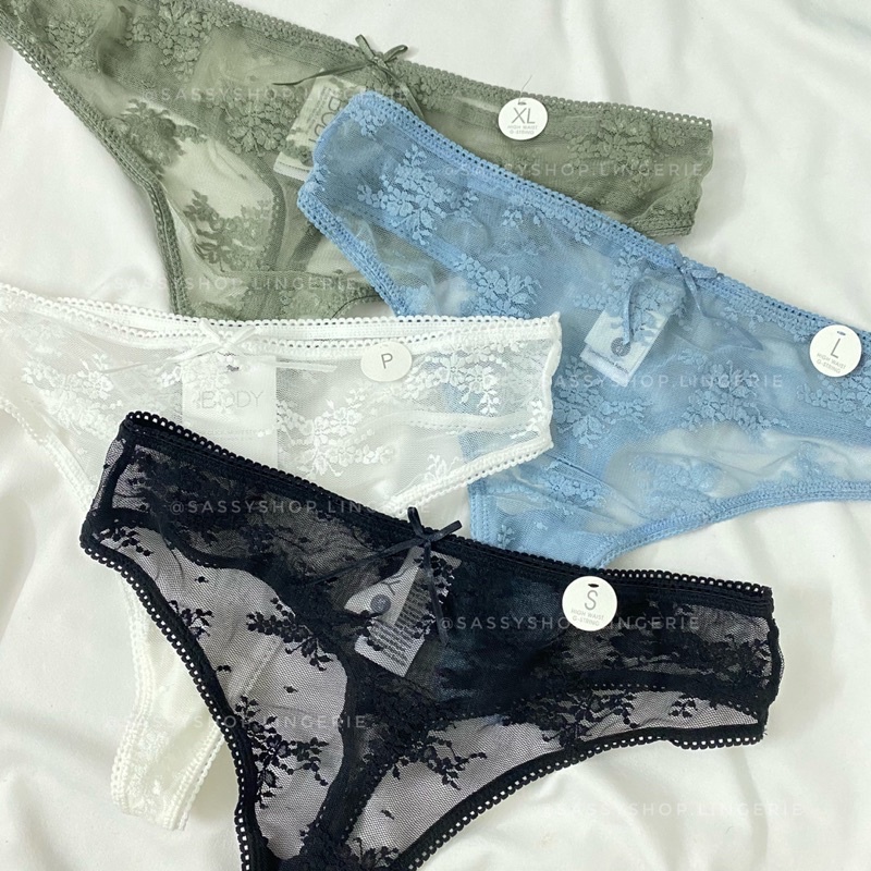 Quần lót nữ lọt khe ren hoa nhí lưng cao COTTON:ON xuyên thấu gợi cảm cho nữ