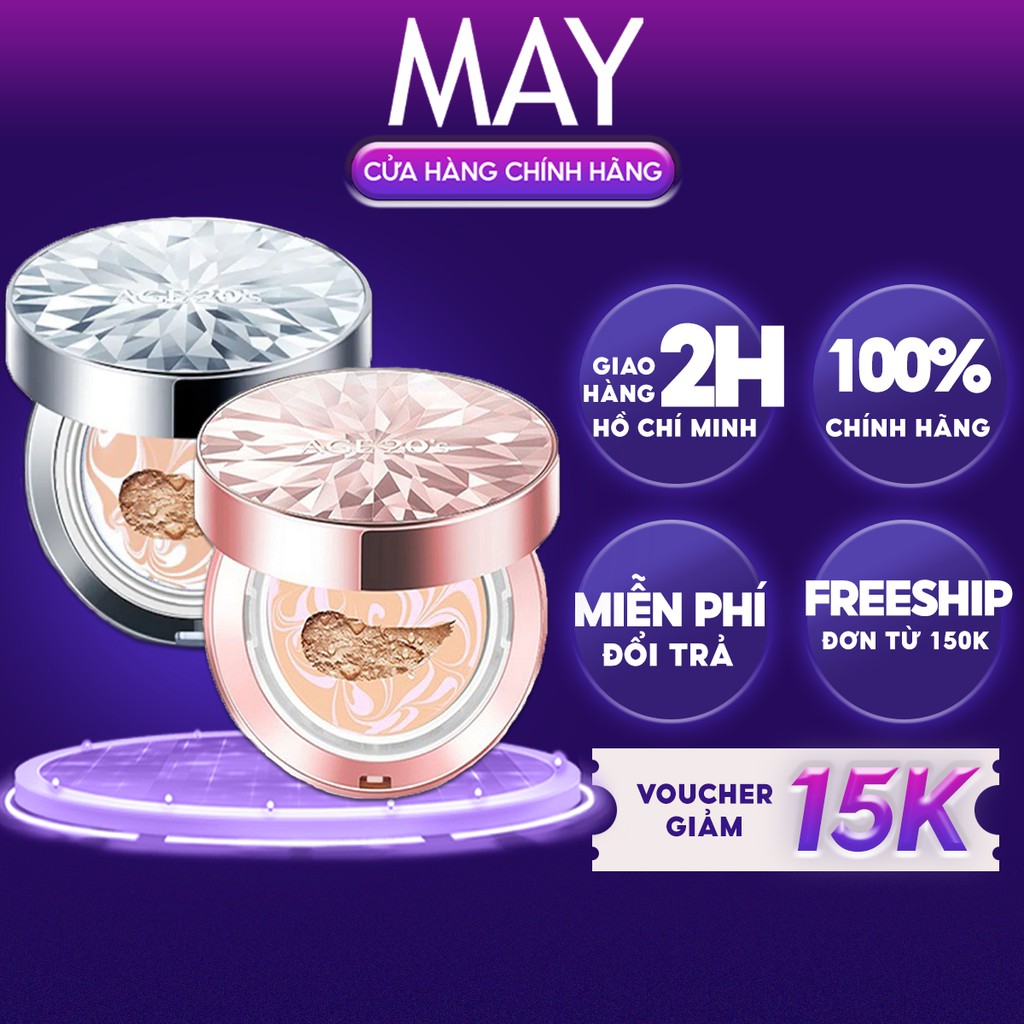 PHẤN NỀN LẠNH AGE20'S KIM CƯƠNG Essence Cover Pact Original Kiềm Dầu, Dưỡng Ẩm, Chống Nắng SPF 50+/PA+++ 12.5g
