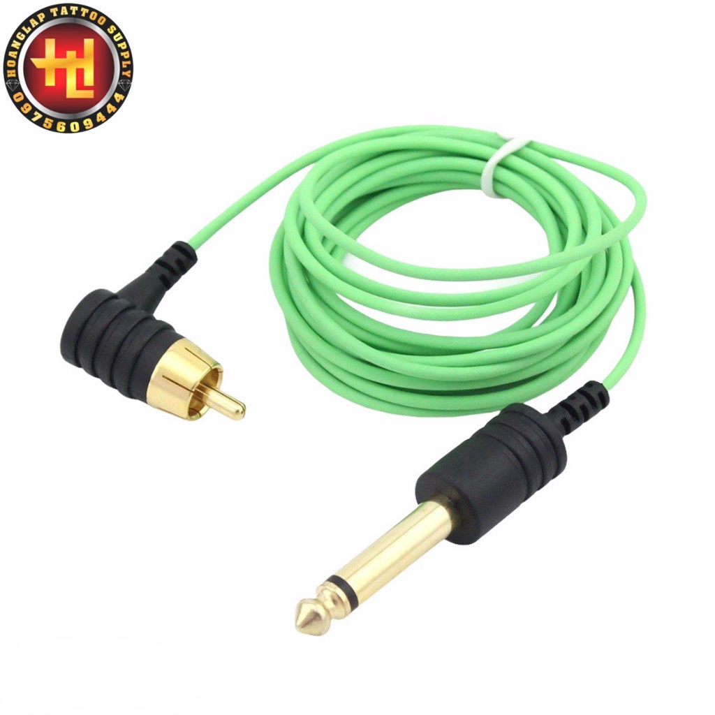 Dây RCA Green Gắn Máy Xăm