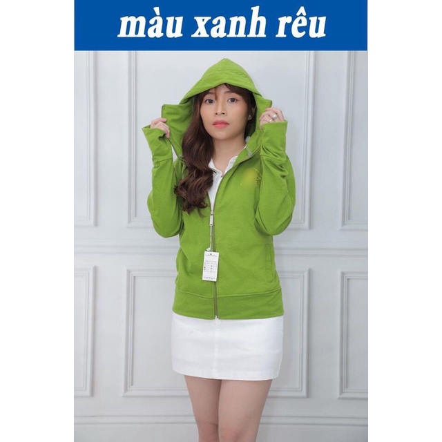 [ Mã AFF3G125K Giảm 25K đơn từ 99K] Áo khoác chống nắng nữ vải COTTON 100% Hiệu Con Ngựa dày dặn, thoáng mát, bền màu