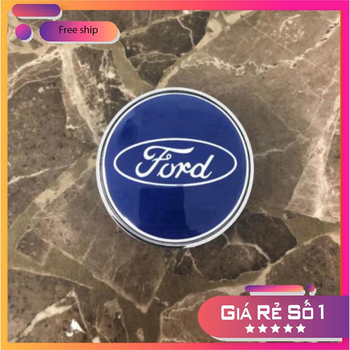 Logo chụp mâm, ốp lazang BVBánh xe ô tô cao cấp Ford 68mm: Đường kính 68mm BVB