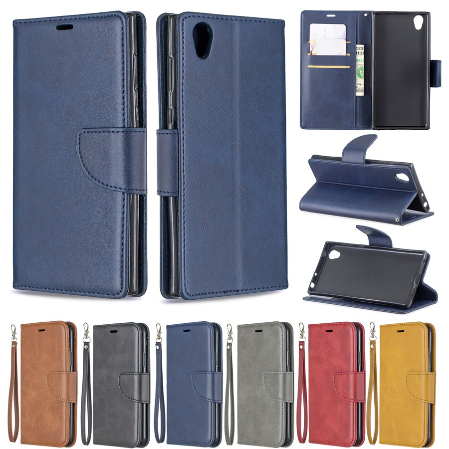 Sony Xperia L1/E6/L3/L4 Lamb grain leather cell phone case