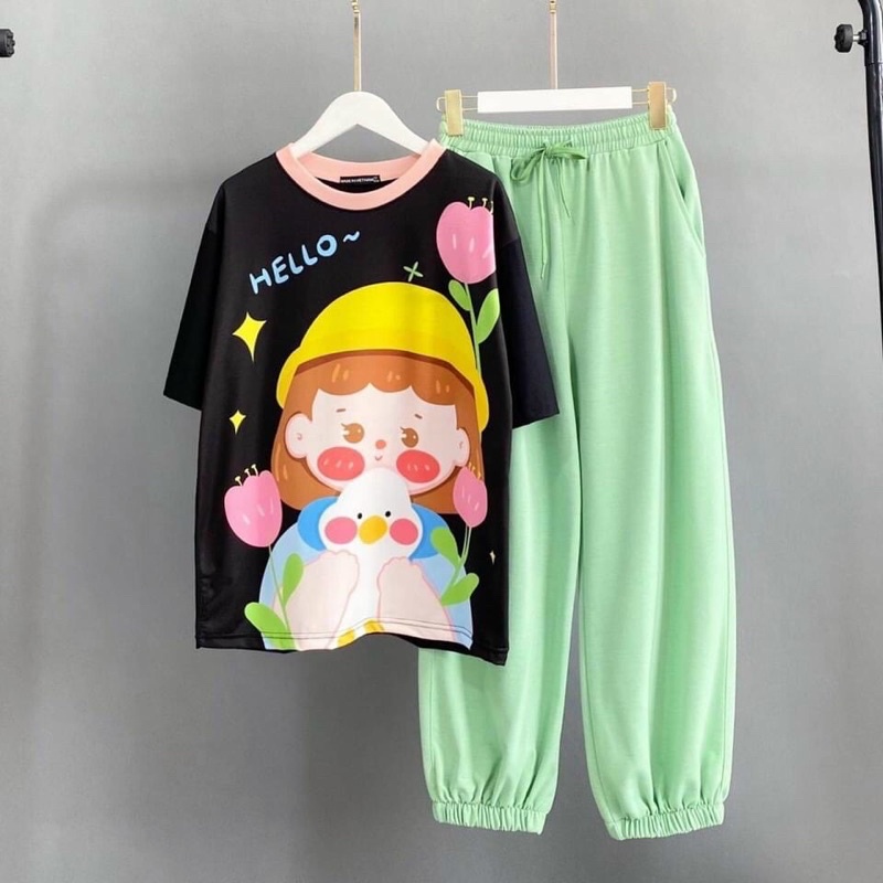 Set ÁO 3D + QUẦN JOGGER SIÊU HOT Y HÌNH