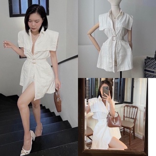 ĐẦM SƠ MI KÈM BELT (KÈM VIDEO HÌNH THẬT)